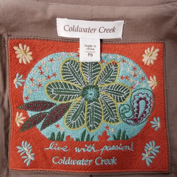 Coldwater Creek Art to Wear Embroidered Jacket 8P - Picture 10 of 10